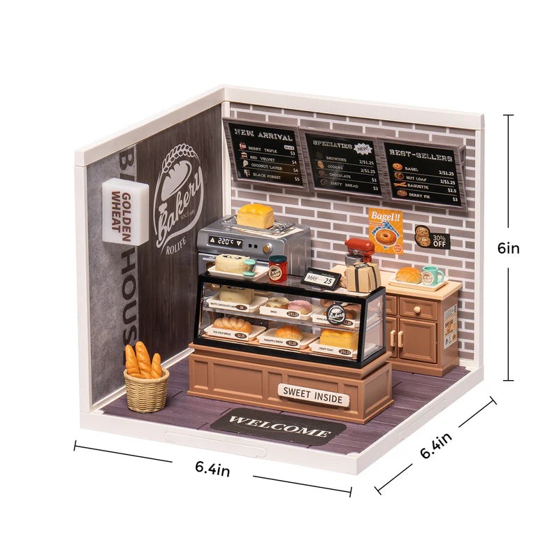 Golden Wheat Bakery – DIY Miniature House Kit