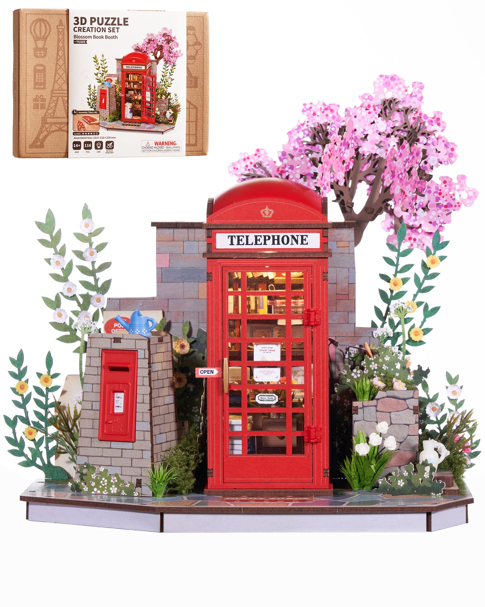 Cherry Blossom Book Booth – DIY Book Nook Kit