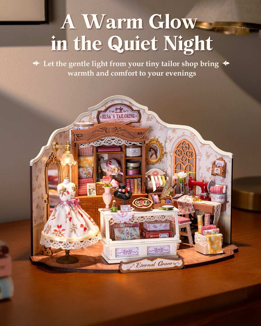 Elsa’s Tailor Shop – DIY Miniature House Kit