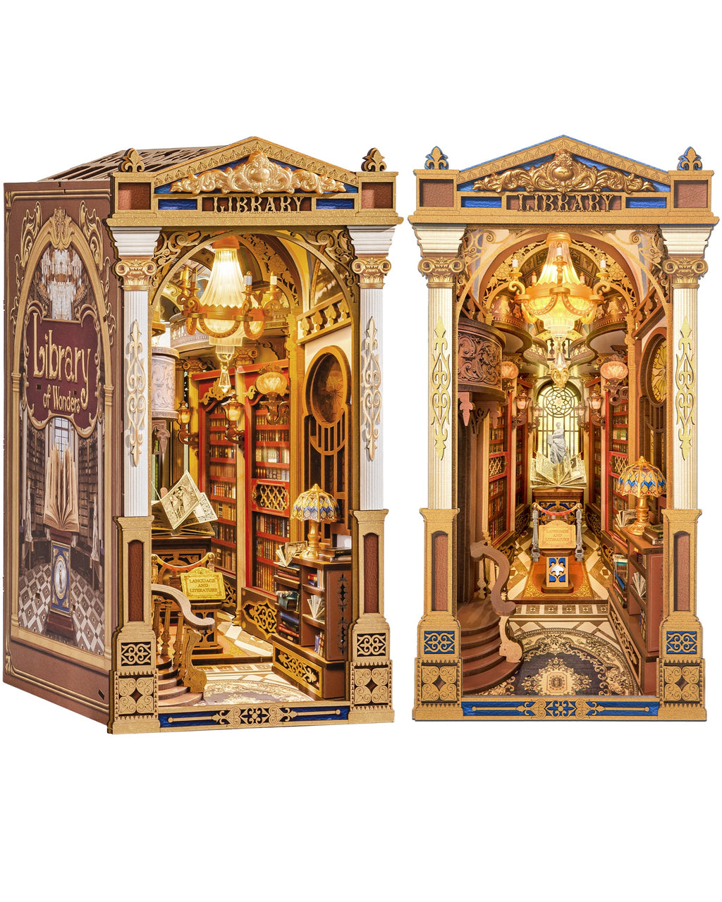Wonderful Library Book Nook – DIY Model Kit