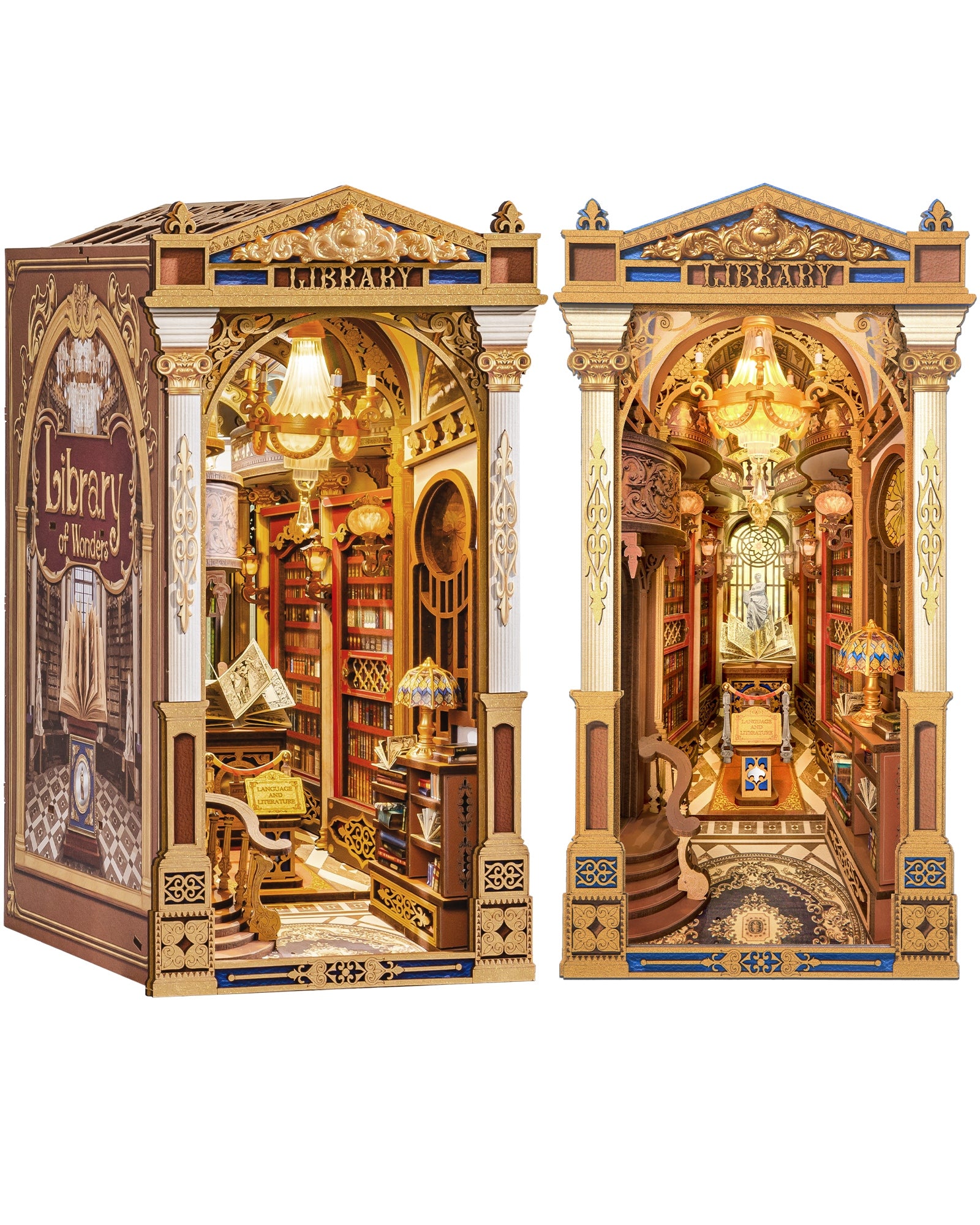 Wonderful Library Book Nook – DIY Model Kit