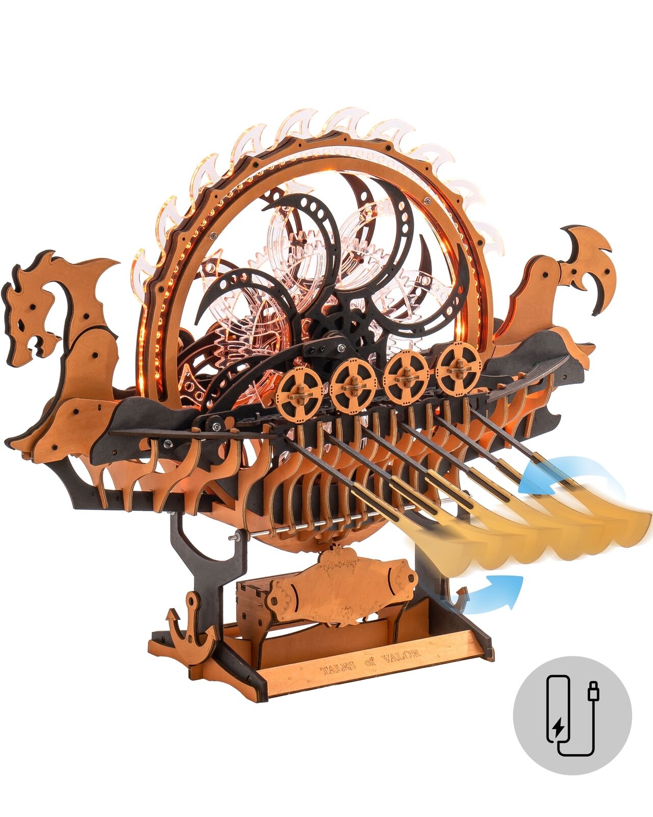 Dragon Boat – Mechanical Wooden Model Kit