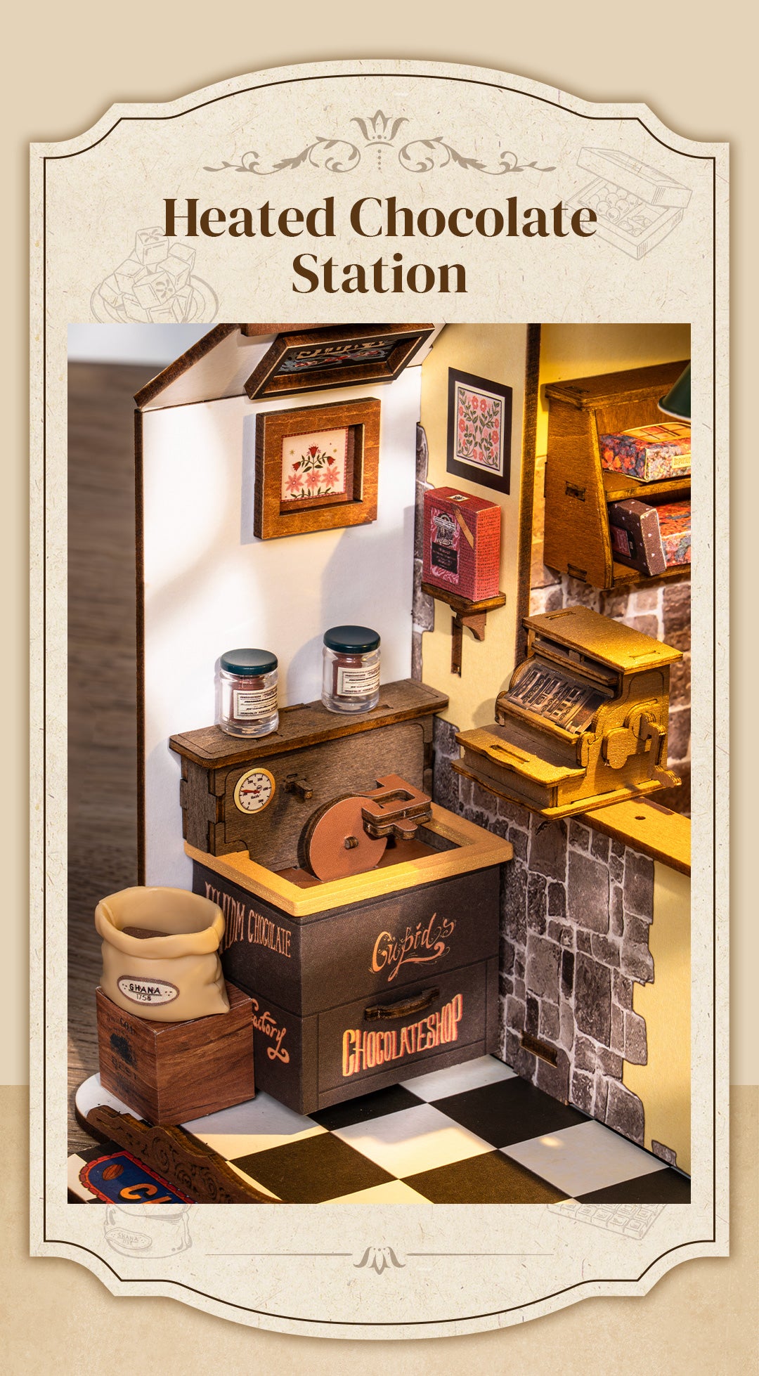 Henry’s Chocolate Shop – DIY Miniature House Kit