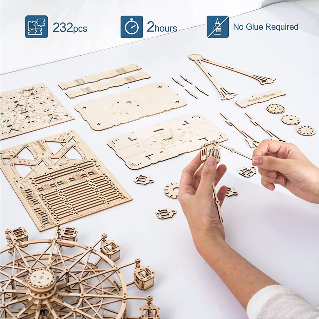 Ferris Wheel Music Box – DIY Mechanical Model Kit