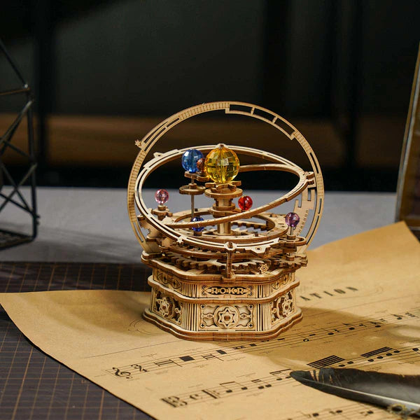 Starry Night – DIY Music Box 3D Wooden Puzzle Kit