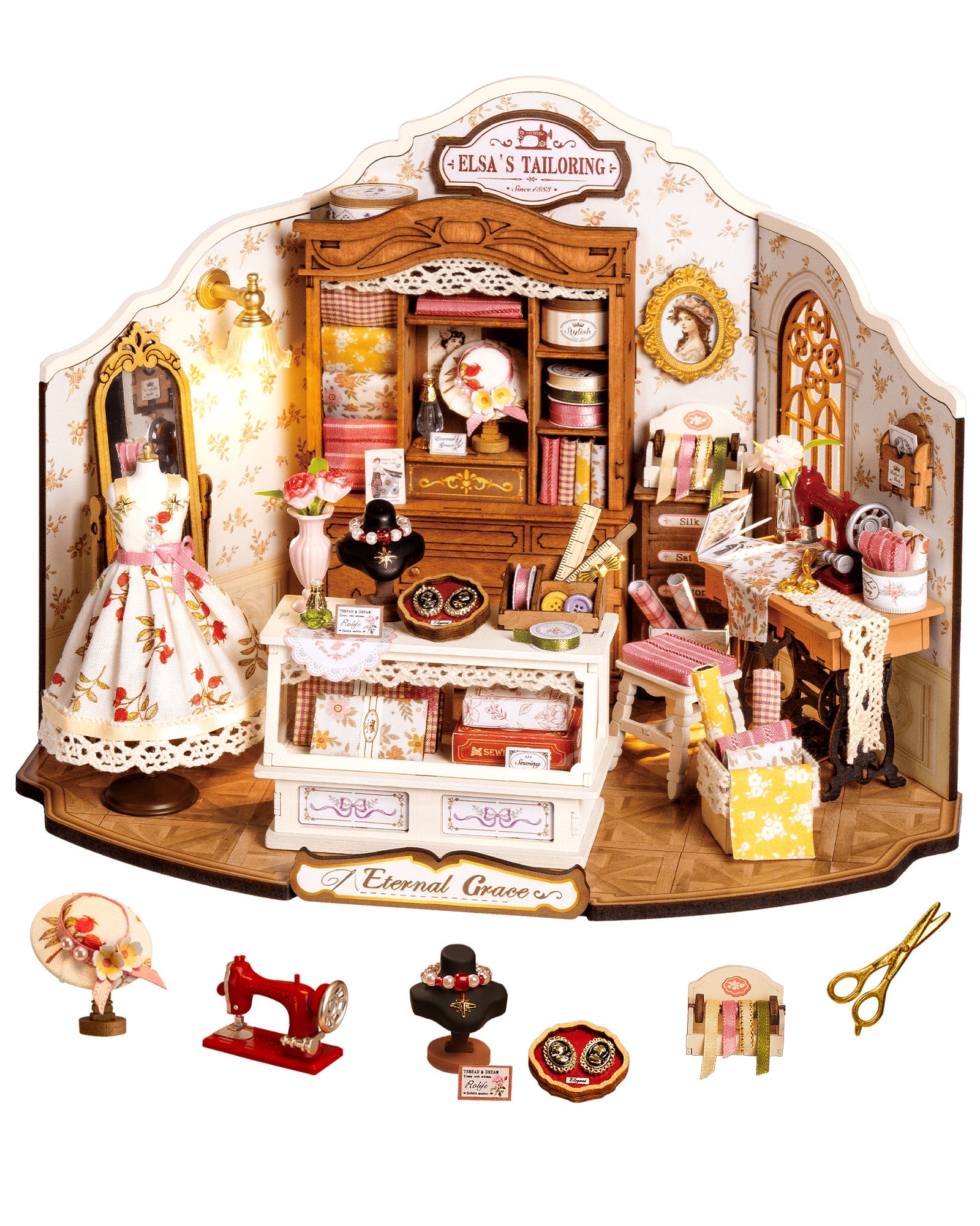 Elsa’s Tailor Shop – DIY Miniature House Kit
