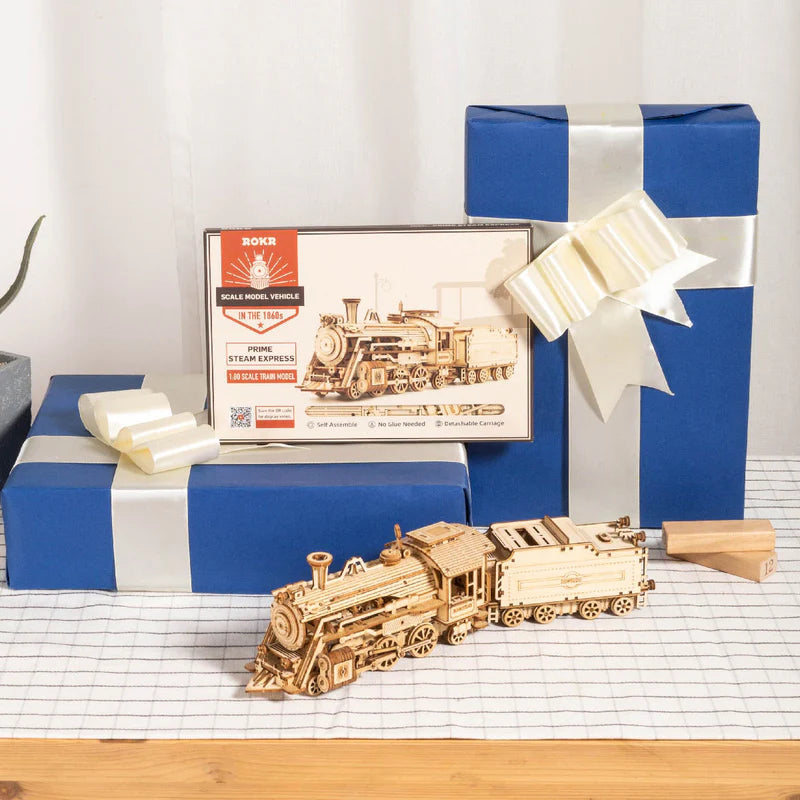 Prime Steam Express – 3D Wooden Puzzle Kit