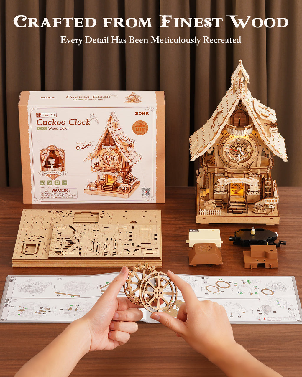 Cuckoo Clock Classic – DIY Mechanical Model Kit