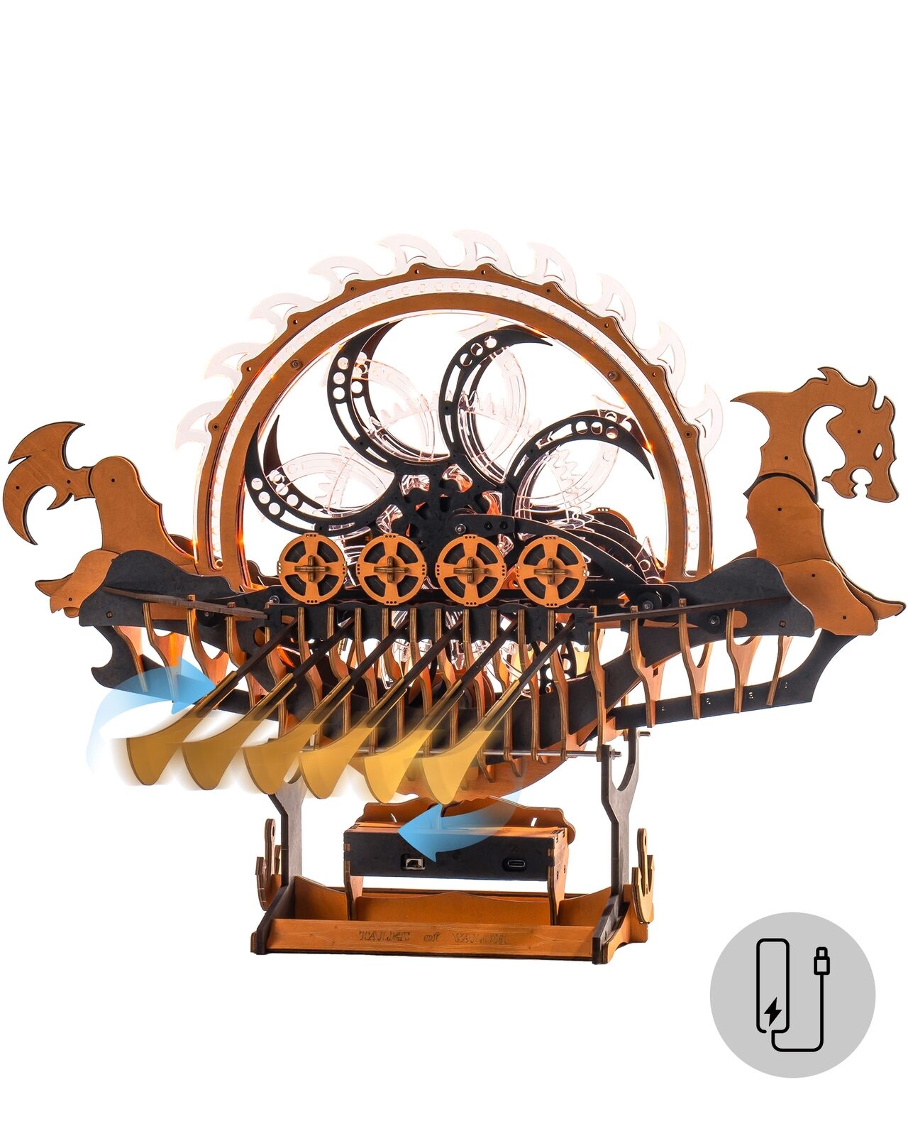 Dragon Boat – Mechanical Wooden Model Kit
