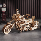 Vintage Cruiser Motorcycle – 3D Wooden Mechanical Model Kit