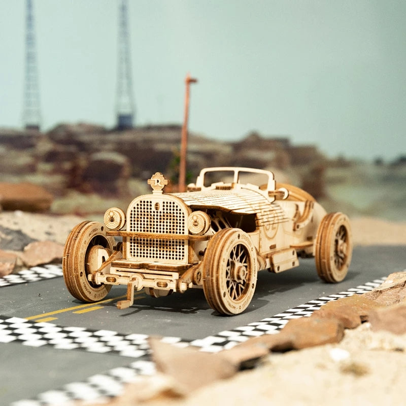 Vintage Racing Car – 3D Wooden Model Kit