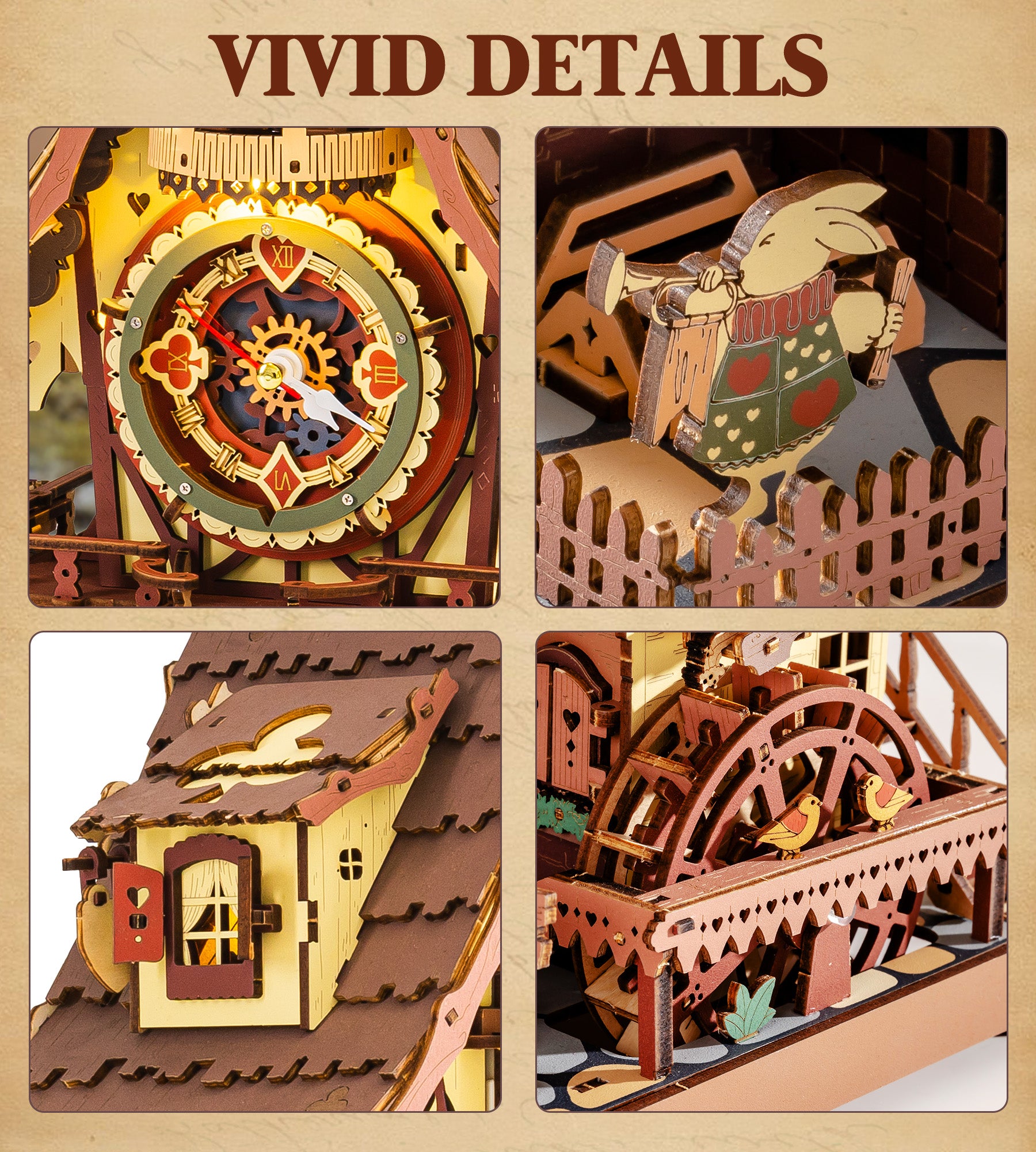 Cuckoo Clock – Mechanical Wooden Model Kit