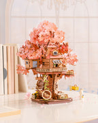 Sakura Tree House – DIY Wooden Model Kit