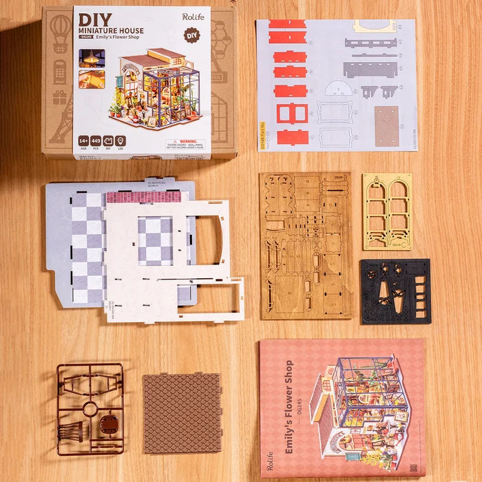 Rolife Emily’s Flower Shop – DIY Miniature House Kit