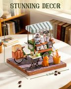 Aromatic Coffee Cart – DIY Miniature House Kit
