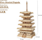 Five-Storied Pagoda – 3D Wooden Model Kit