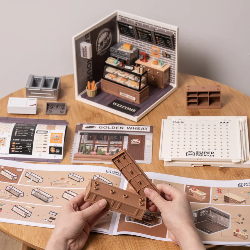 Golden Wheat Bakery – DIY Miniature House Kit