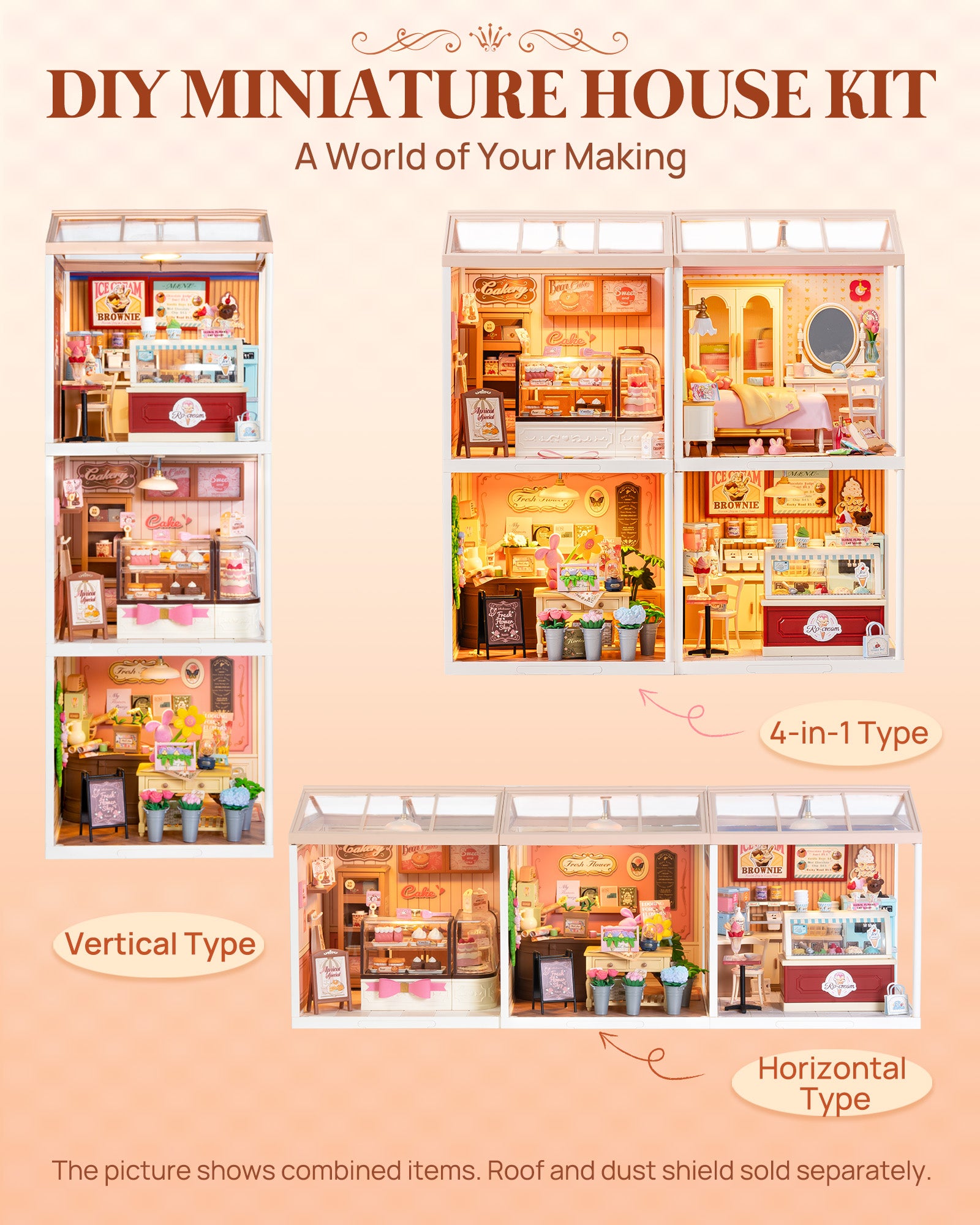 Fresh Flower Shop – Miniature House Kit