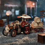 Steam Engine Car – DIY Mechanical Model Kit