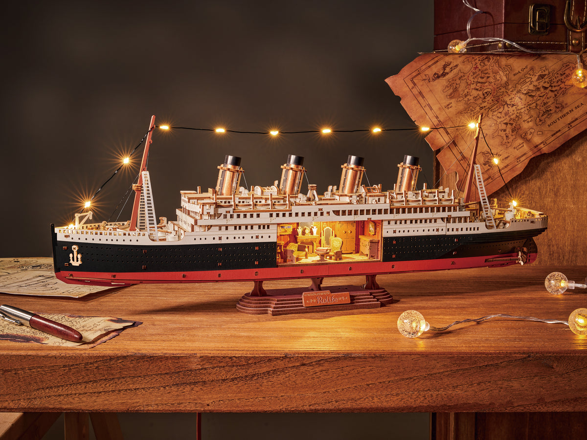 Rolife 1912 Eternal Atlantic Voyager – 3D Wooden Puzzle Kit