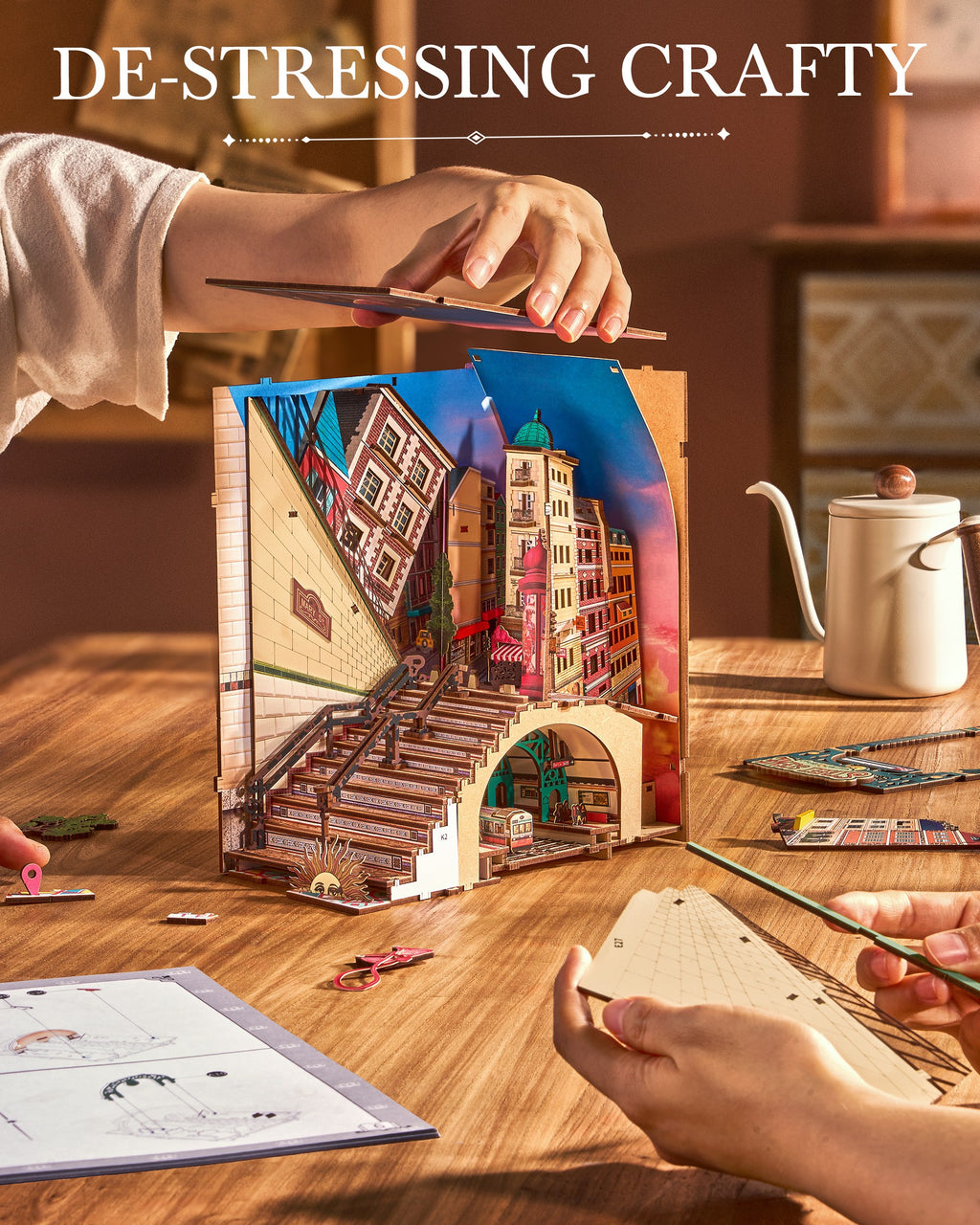 Urban Street Subway Book Nook – DIY Model Kit