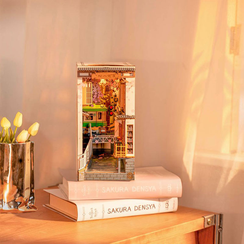 Book Nook Library Series – DIY Miniature Kit (7 Styles)