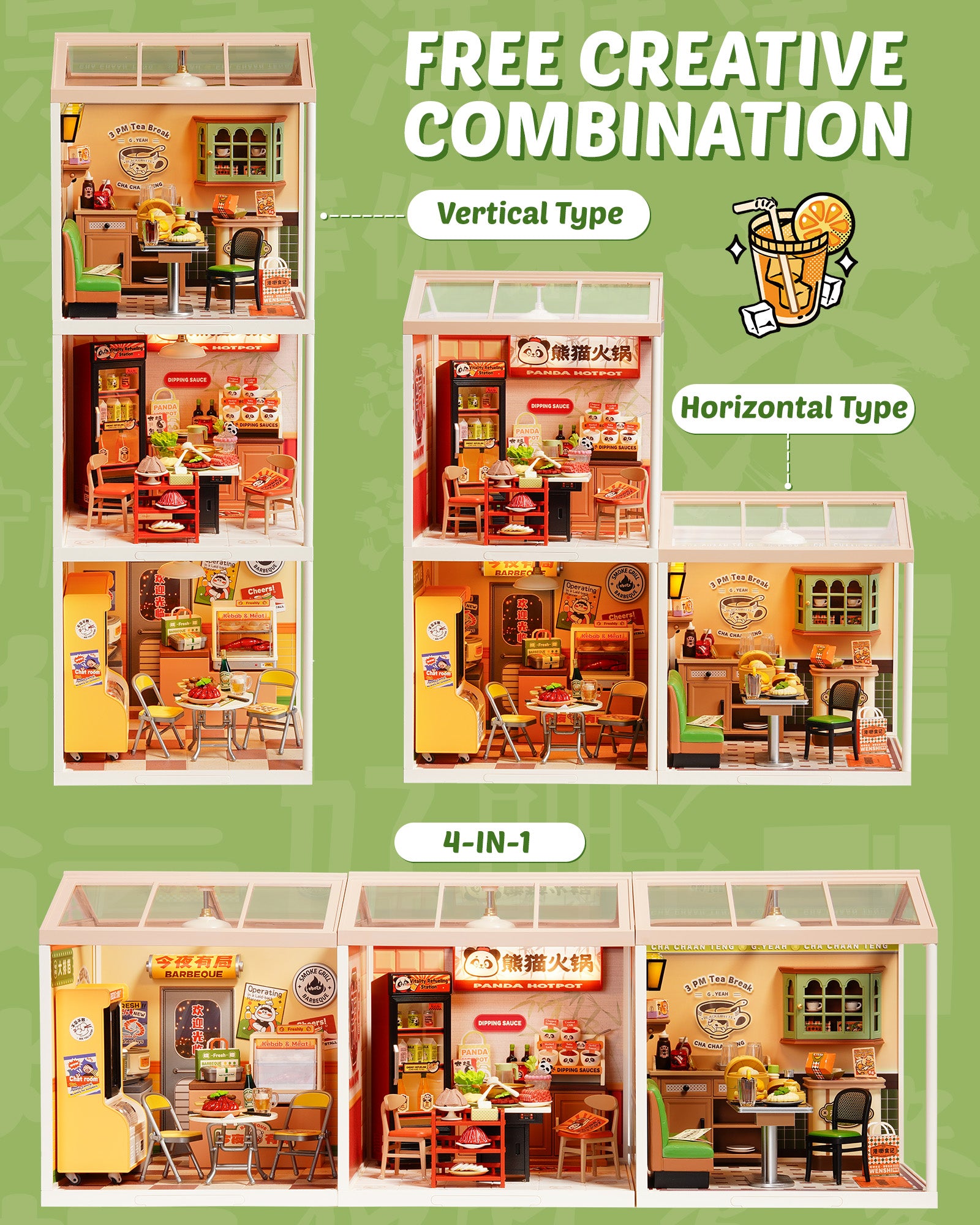 Hong Kong Bites Café – DIY Miniature House Kit
