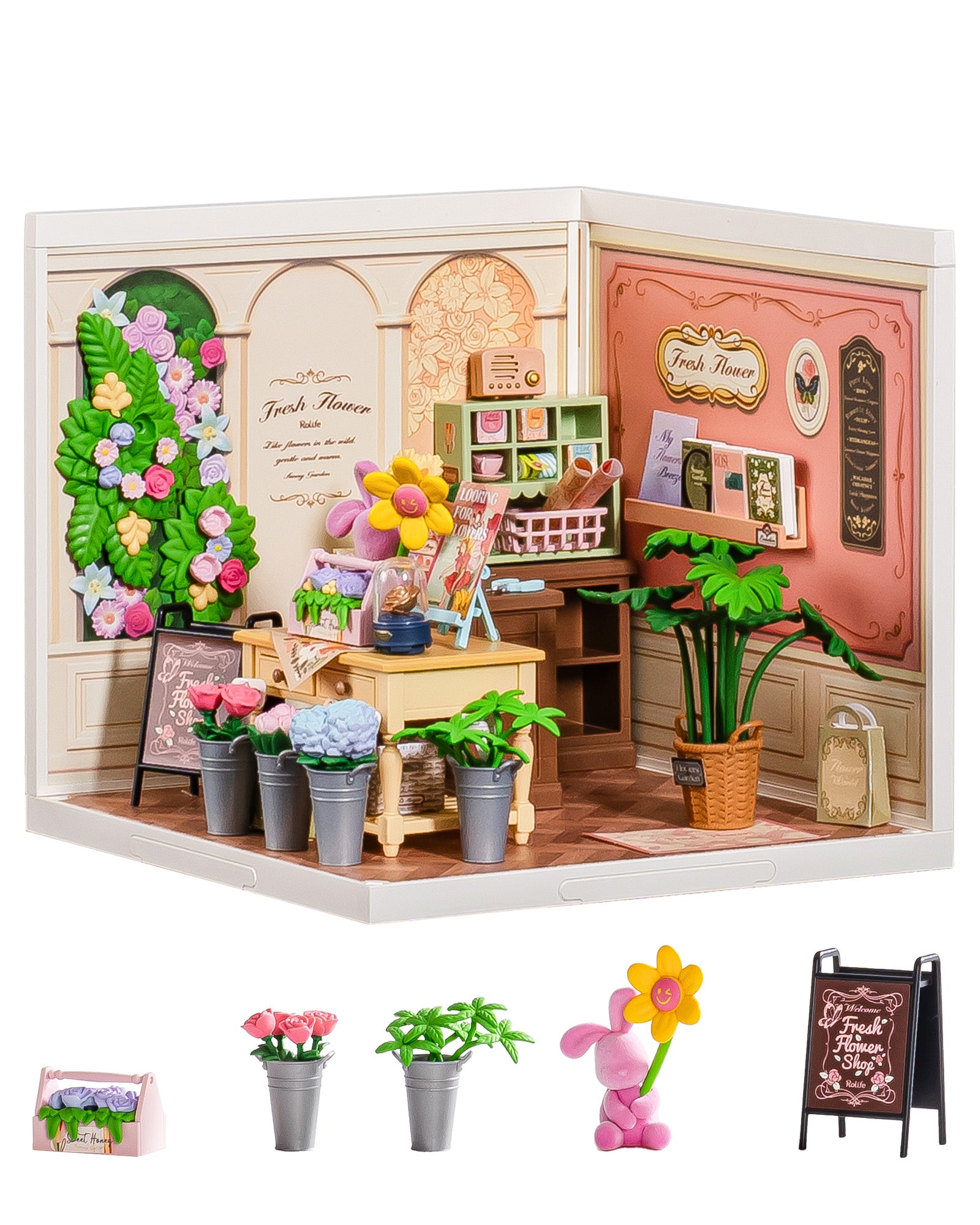 Fresh Flower Shop – Miniature House Kit