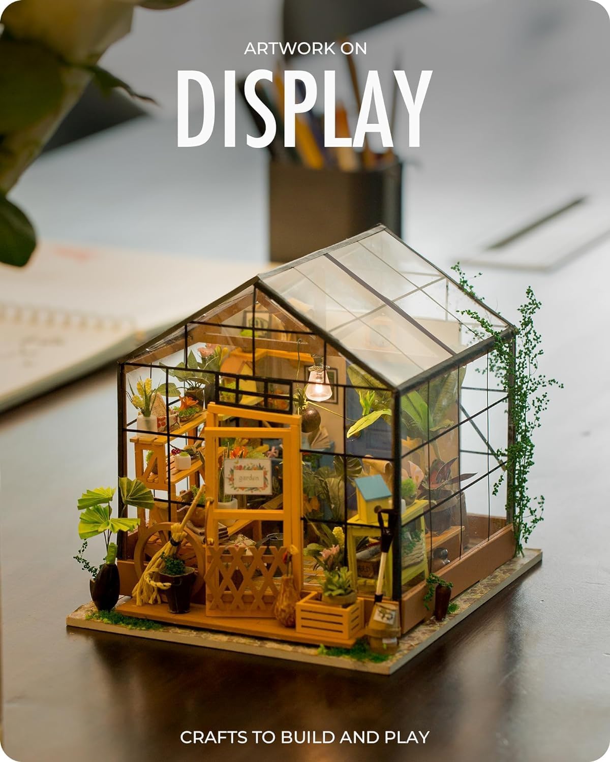 Cathy’s Flower House – DIY Miniature Greenhouse Kit
