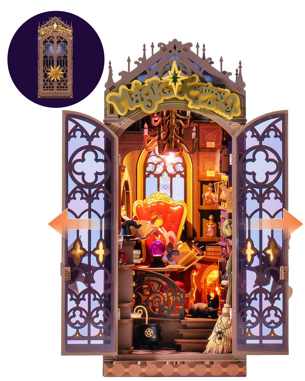 Arcane Magic Corner – Fantasy Book Nook Kit