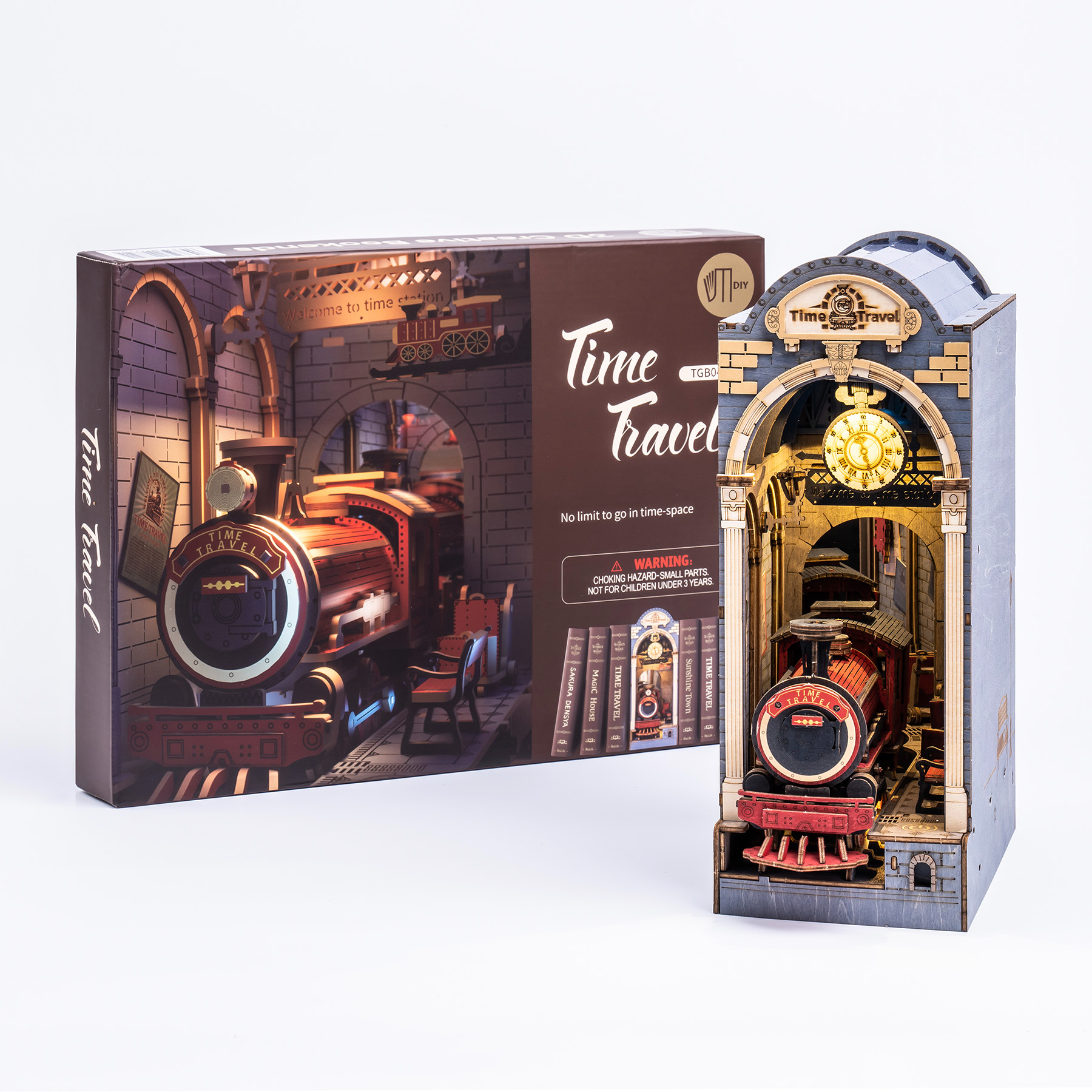 Book Nook Library Series – DIY Miniature Kit (4 Styles)