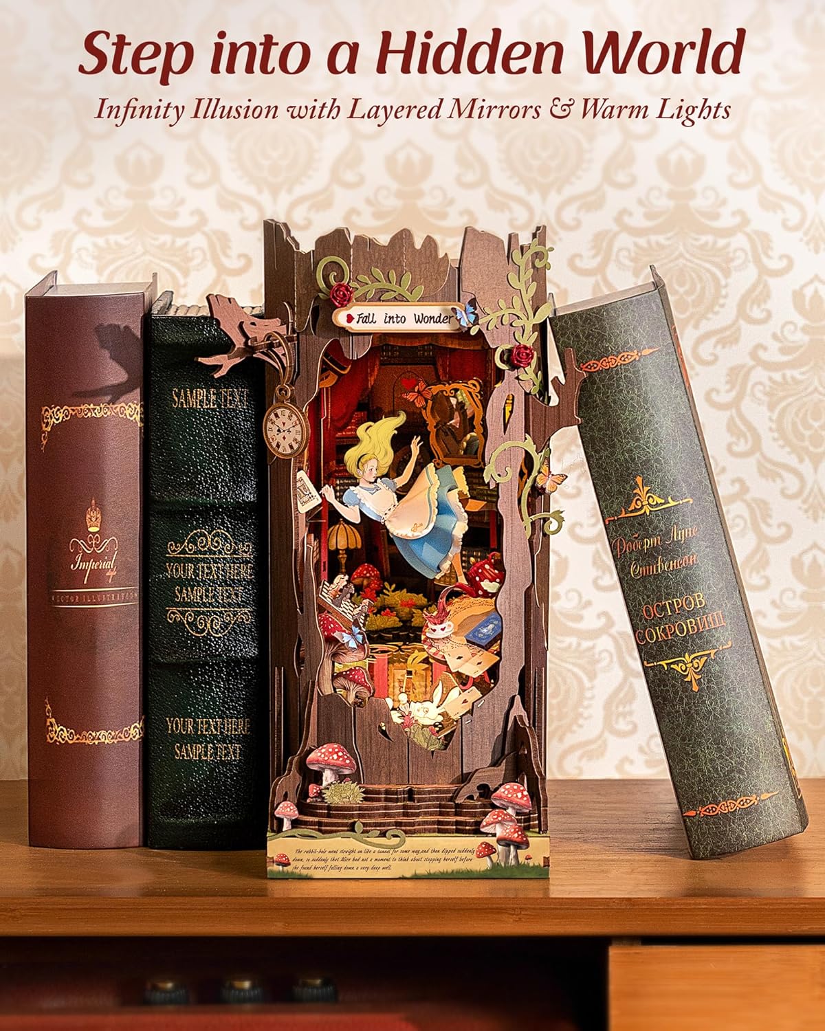 Wonderland Tree Book Nook – DIY Model Kit