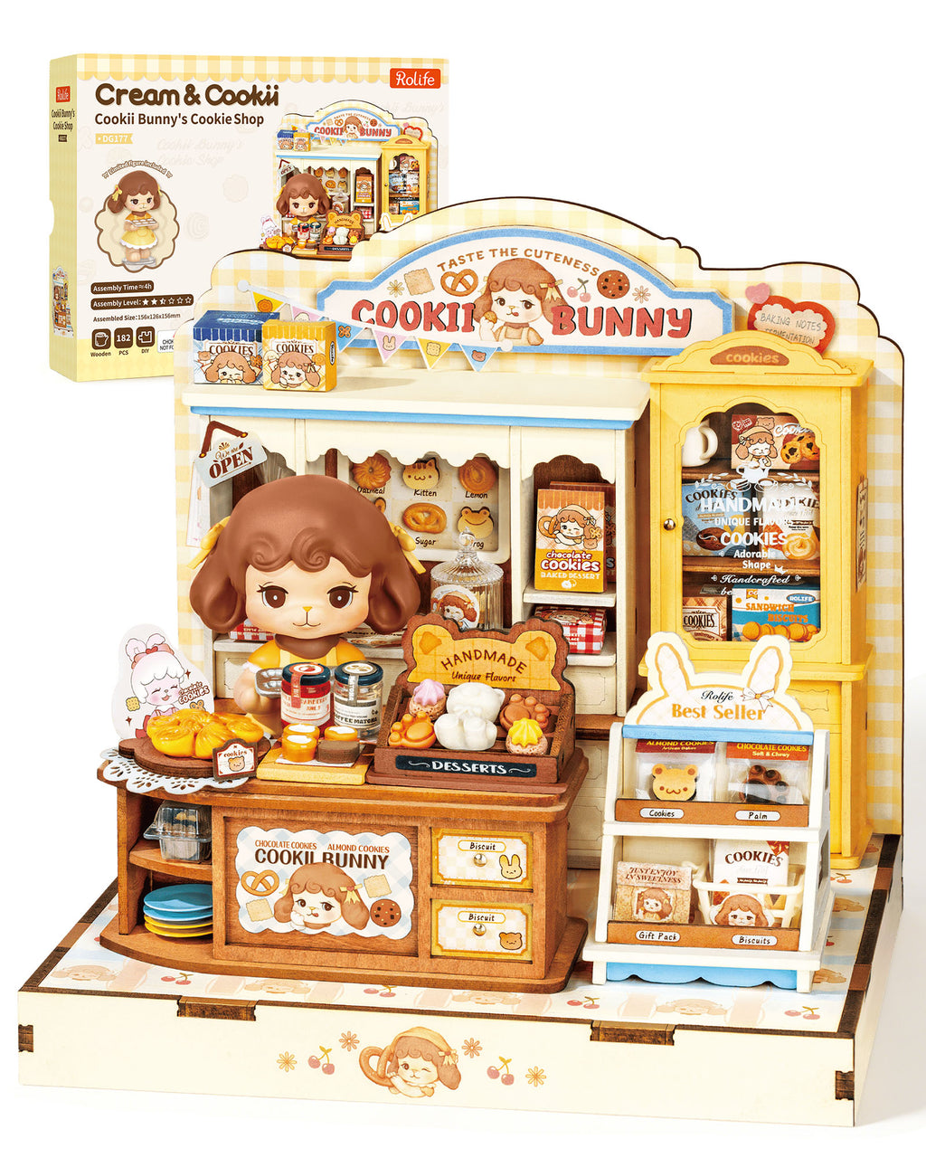 Cookii Bunny’s Cookie Shop – DIY Miniature House Kit