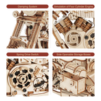 Vintage Cruiser Motorcycle – 3D Wooden Mechanical Model Kit