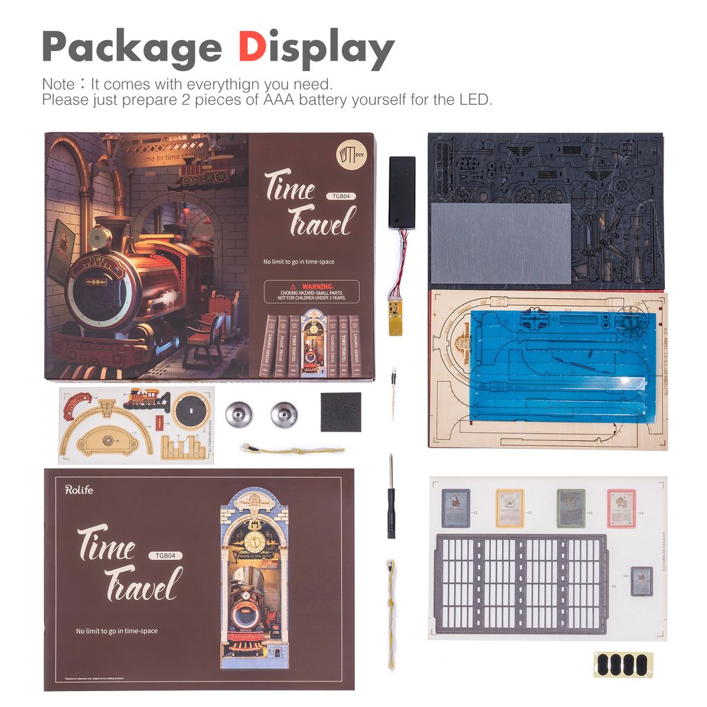 Book Nook Library Series – DIY Miniature Kit (4 Styles)