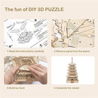 Five-Storied Pagoda – 3D Wooden Model Kit