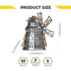 Metal Time Mysterious Mill Windmill - DIY Metal Model Kit