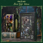 Minicity Alice Down The Rabbit Hole NV04 DIY book nook kit with finished miniature scene and product gift packaging