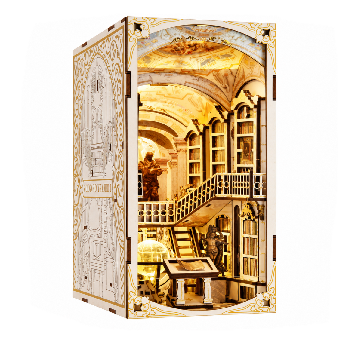 Minicity Library of Gods – DIY Book Nook Kit