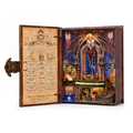 Minicity Magic Admissions Guide DIY book nook kit with magical school interior, Gothic architecture, stained glass and miniature details