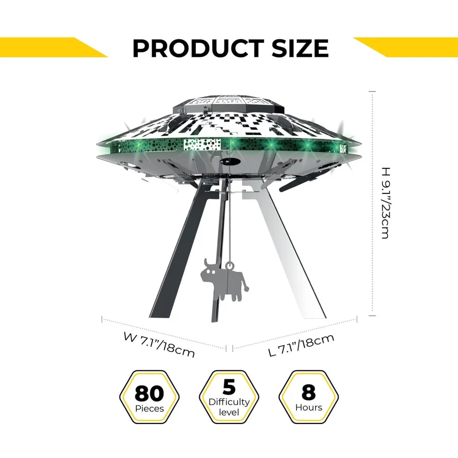Metal Time Stellar Raiders UFO – DIY Metal Model Kit