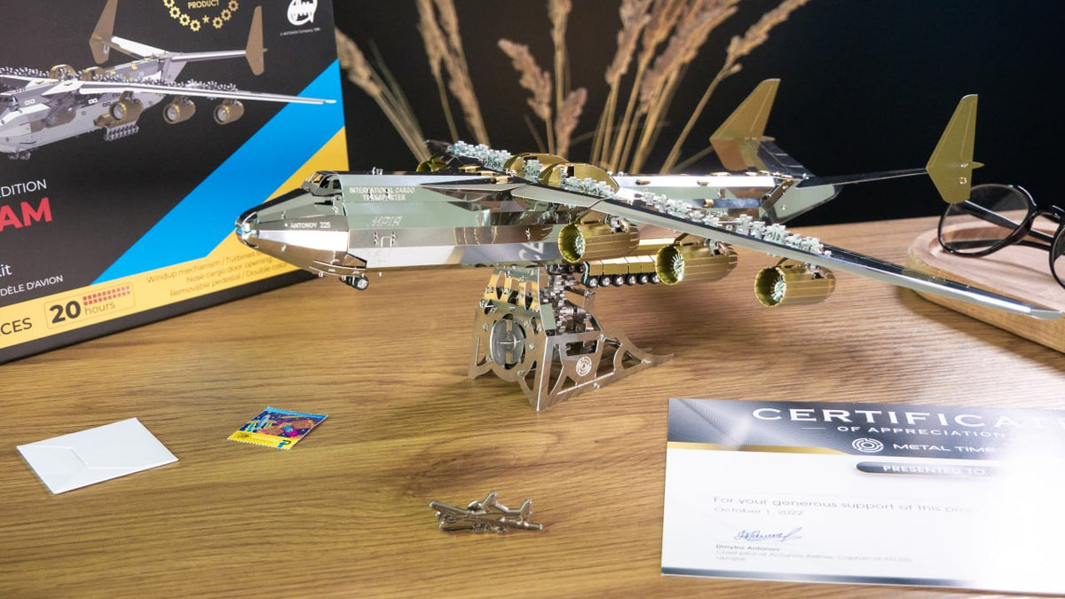 Metal Time AN-225 Mriya Official Exclusive Edition Double Color - DIY Metal Model Kit