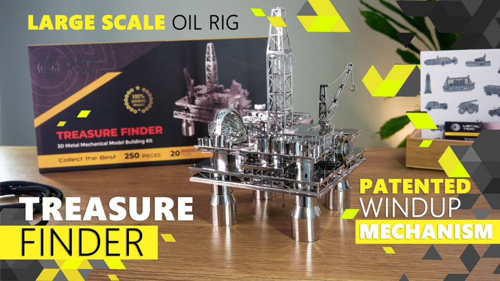 Metal Time Treasure Finder Oil Rig - DIY Metal Model Kit