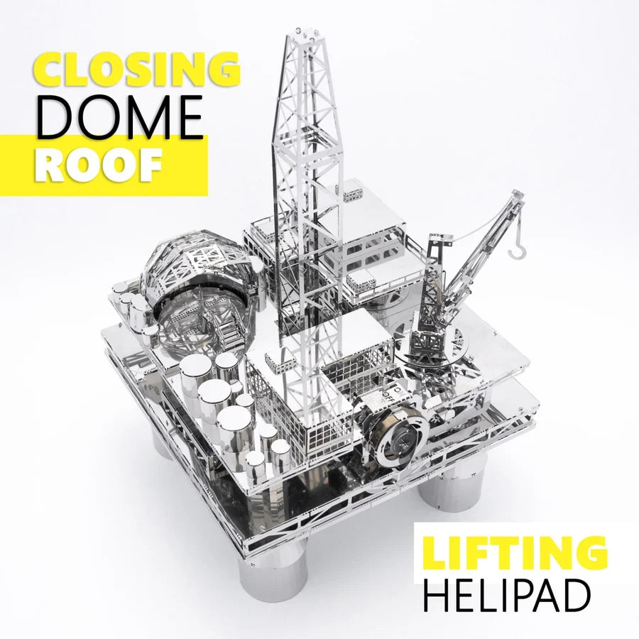 Metal Time Treasure Finder Oil Rig - DIY Metal Model Kit