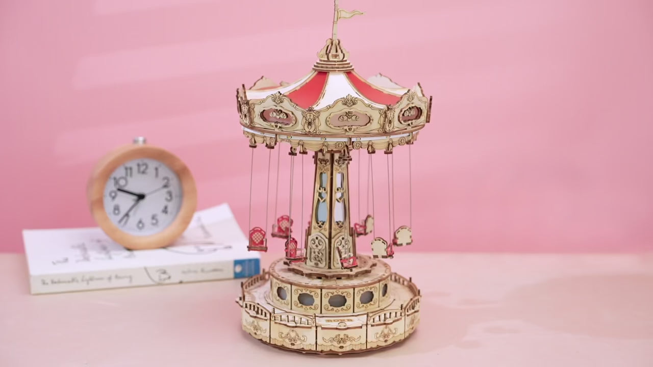 Swing Ride – DIY Music Box 3D Wooden Puzzle Kit