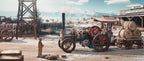 Steam Engine Car – DIY Mechanical Model Kit