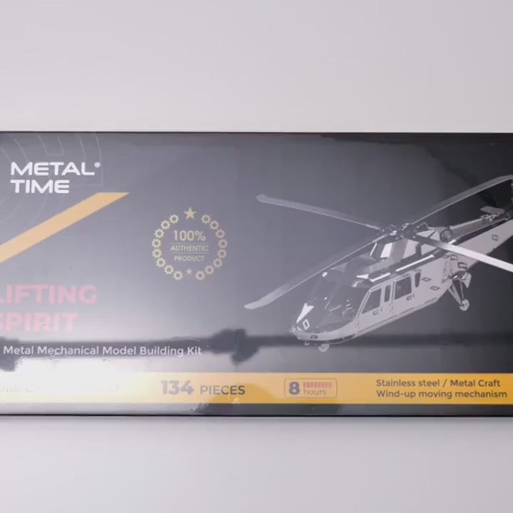 Metal Time Lifting Spirit Helicopter - DIY Metal Model Kit