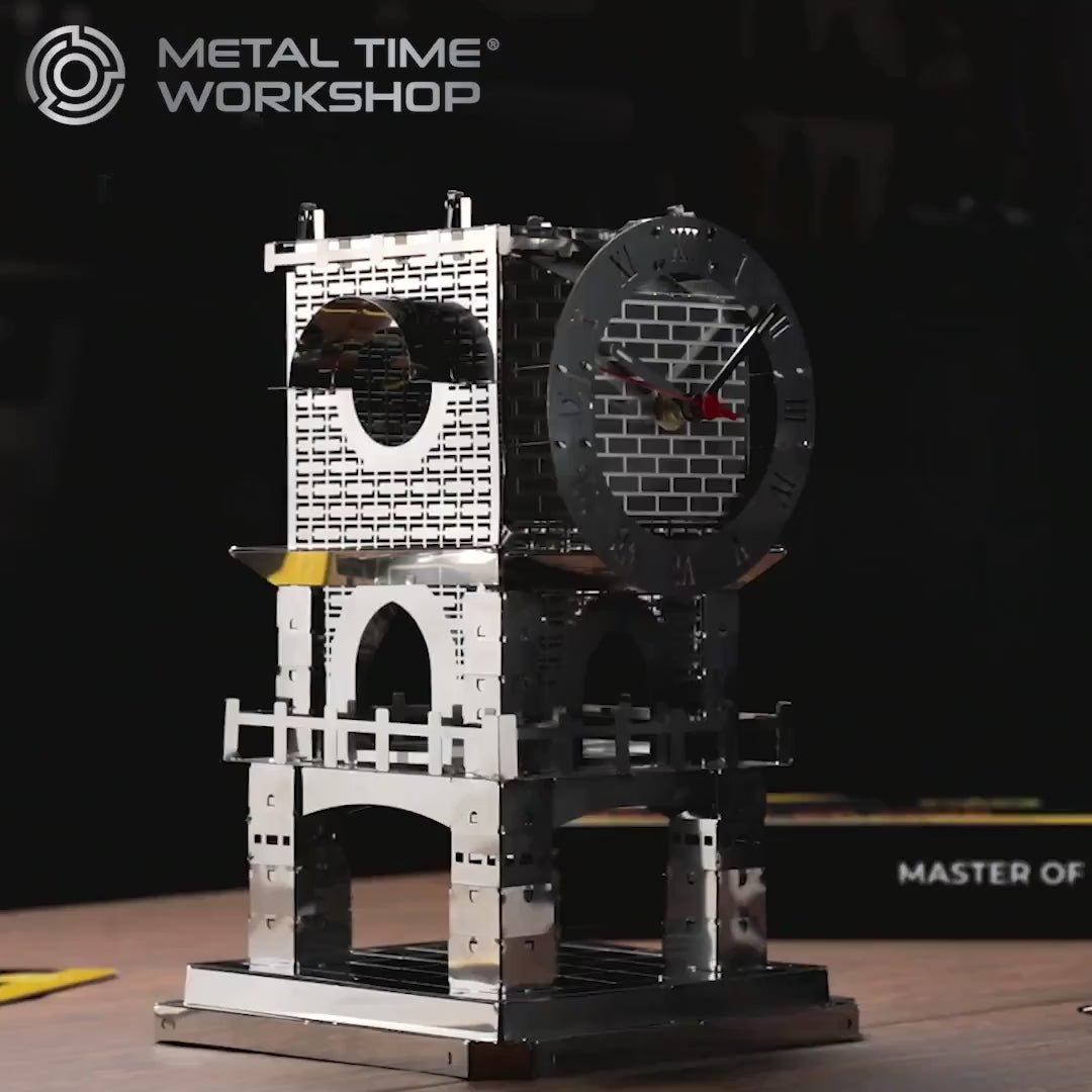 Metal Time Master of Time Stand Clock - DIY Metal Model Kit