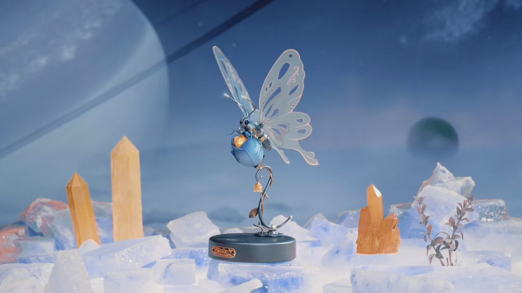 Starry Blue Butterfly – DIY Mechanical Model Kit