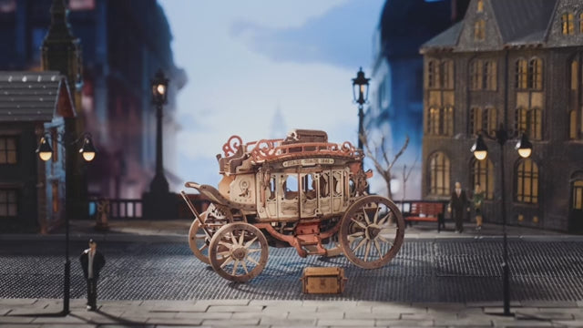 Stagecoach Music Box – Wooden Model Kit